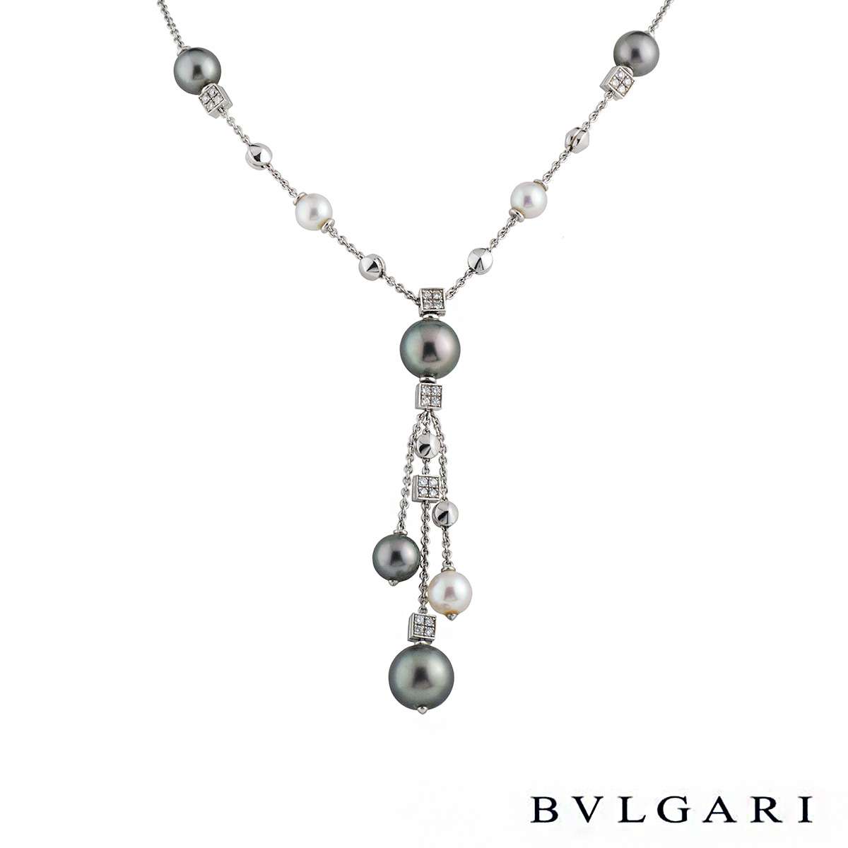 bulgari pearl diamond necklace